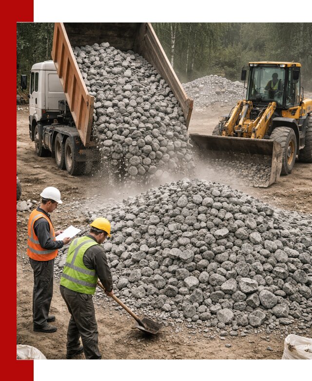 Гранитный щебень фракция 70-150 доставка в Когалыме