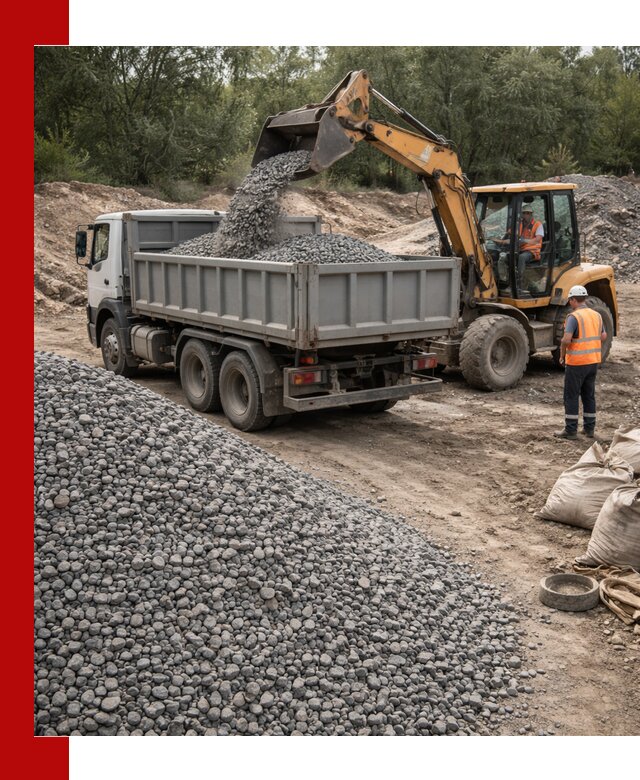 Доставка гравийного щебня в Когалыме оптом и в розницу