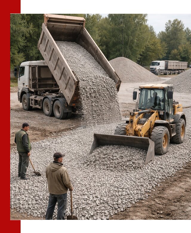 Купить гравийный щебень фракция 20-40 в Когалыме с доставкой