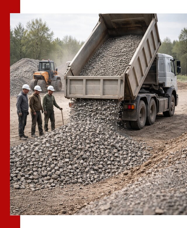Доставка гравийного щебня фракции 70-120 в Когалыме