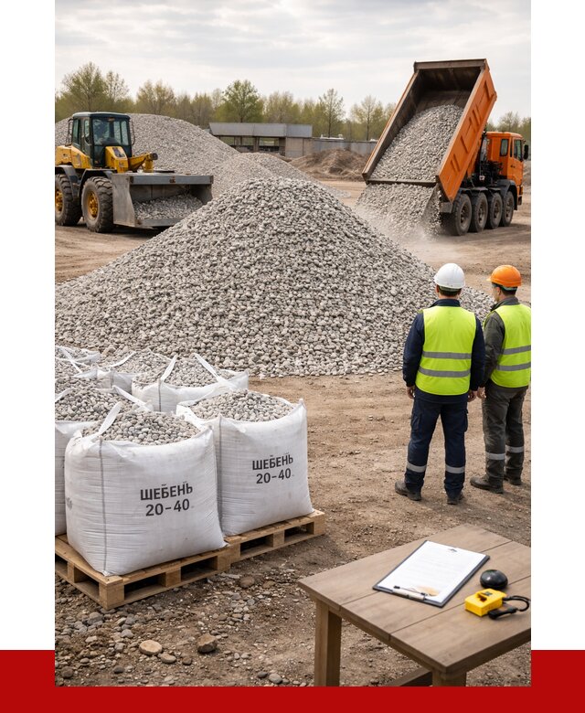 Известняковый щебень 20-40 в Когалыме от 2171 р. ПРОНЕРУДКгл