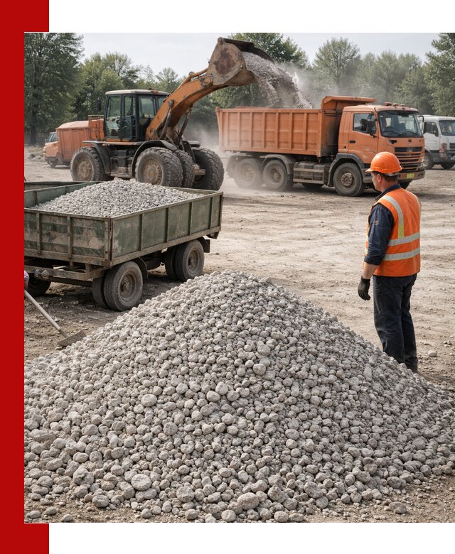 Доставка известнякового щебня фракция 20–40 в Когалыме