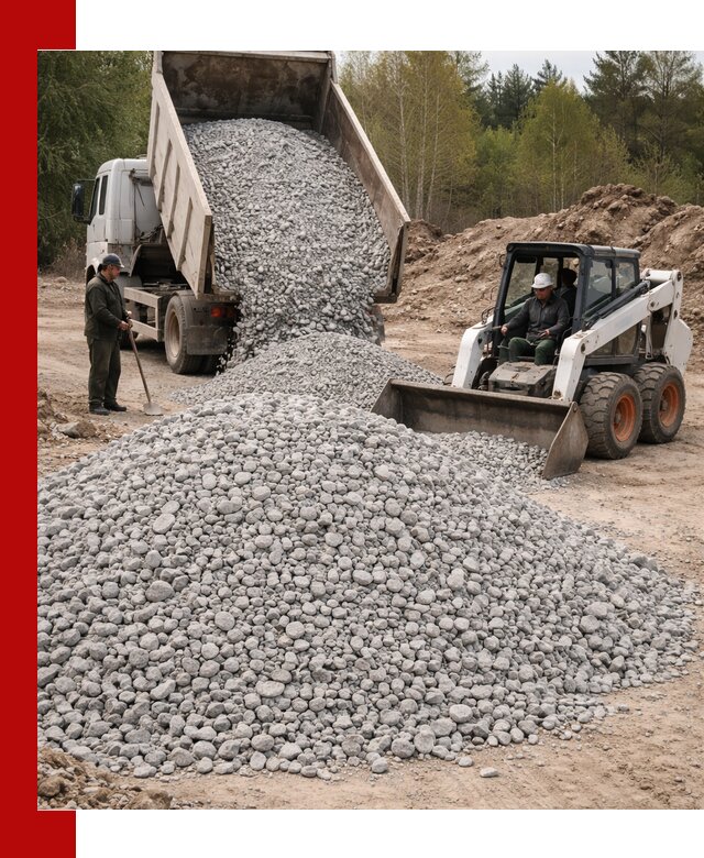 Доставка доломитового щебня в Когалыме напрямую от карьера