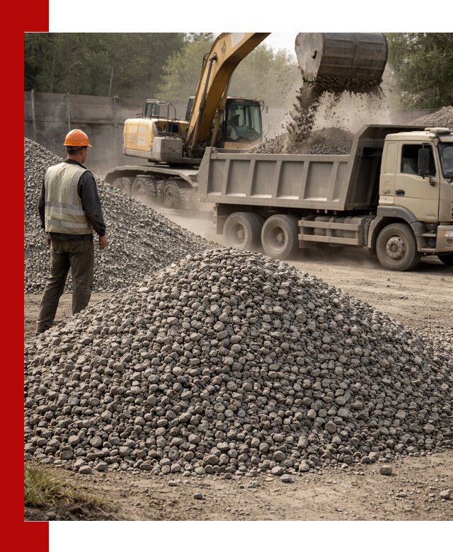 Шлаковый щебень фракция 5-20 с доставкой в Когалыме