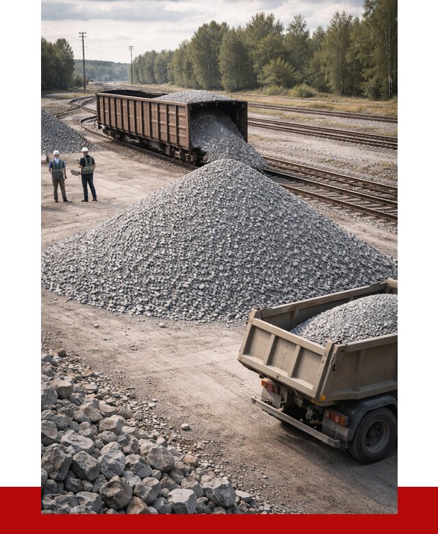 Железнодорожный щебень 20-60 в Когалыме от 1757 р. | ПРОНЕРУДКгл