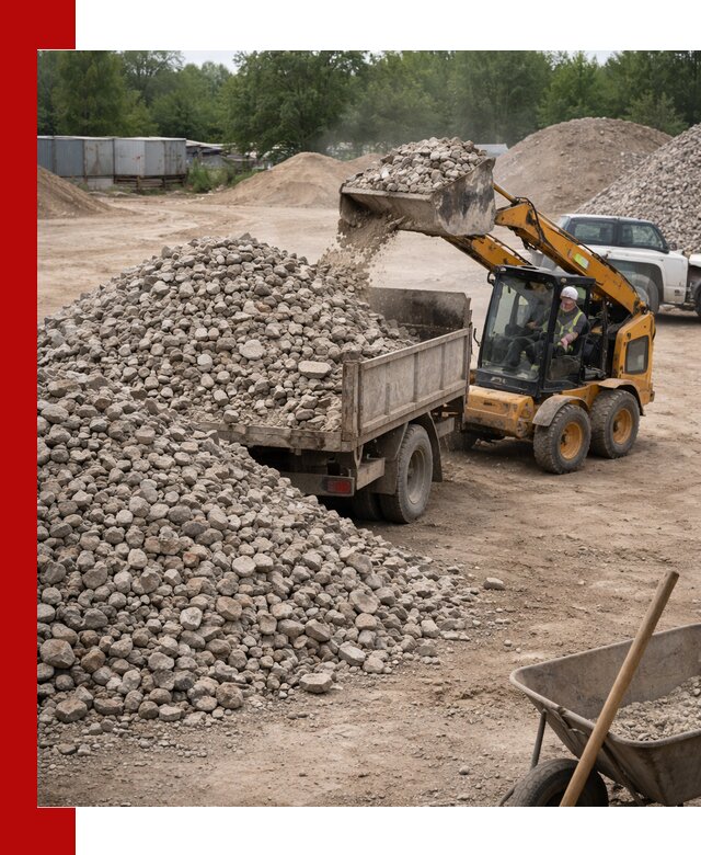 Доставка вторичного щебня в Когалыме для строительных работ