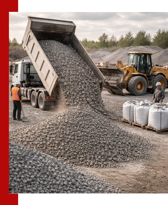 Бетонный щебень фракция 5–20 с доставкой в Когалыме