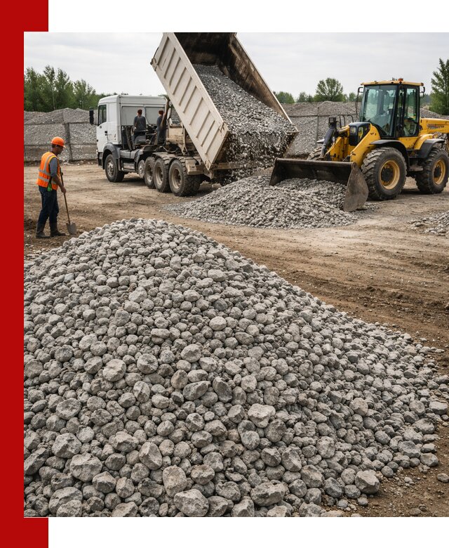 Доставка бетонного щебня фракции 40-70 в Когалыме