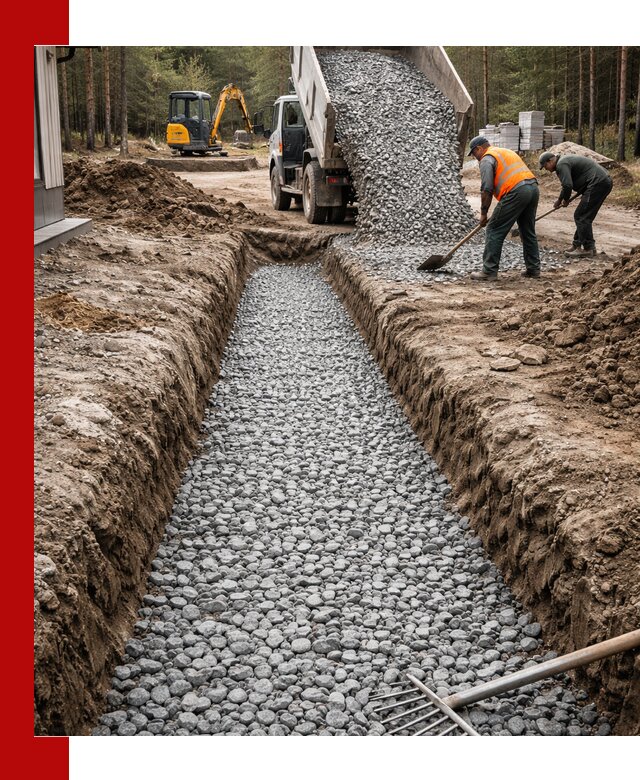 Щебень для дренажа с доставкой в Когалыме высокого качества