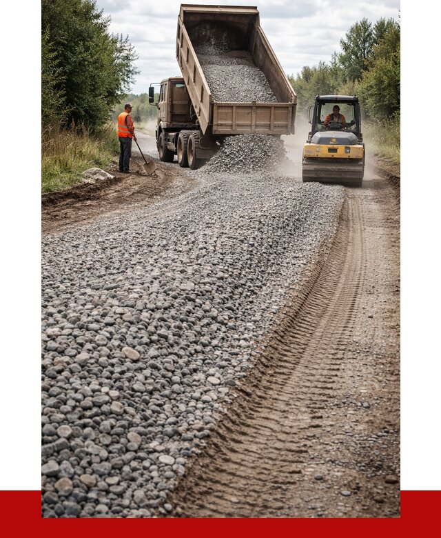 Щебень для отсыпки дороги в Когалыме от 2791 р. ПРОНЕРУДКгл