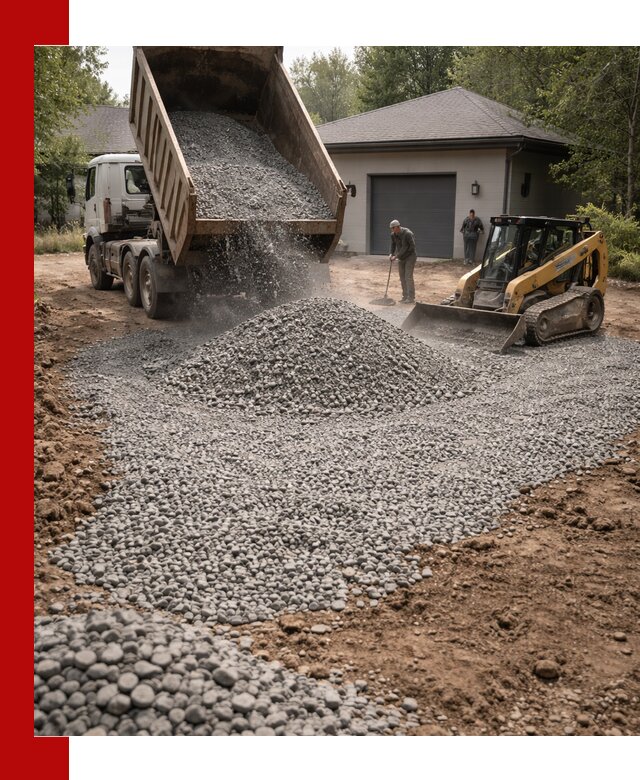 Щебень для парковки в Когалыме: доставка и укладка качественного материала