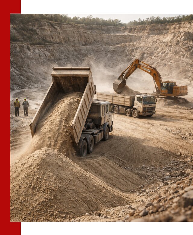 Карьерный песок навалом с доставкой в Когалыме