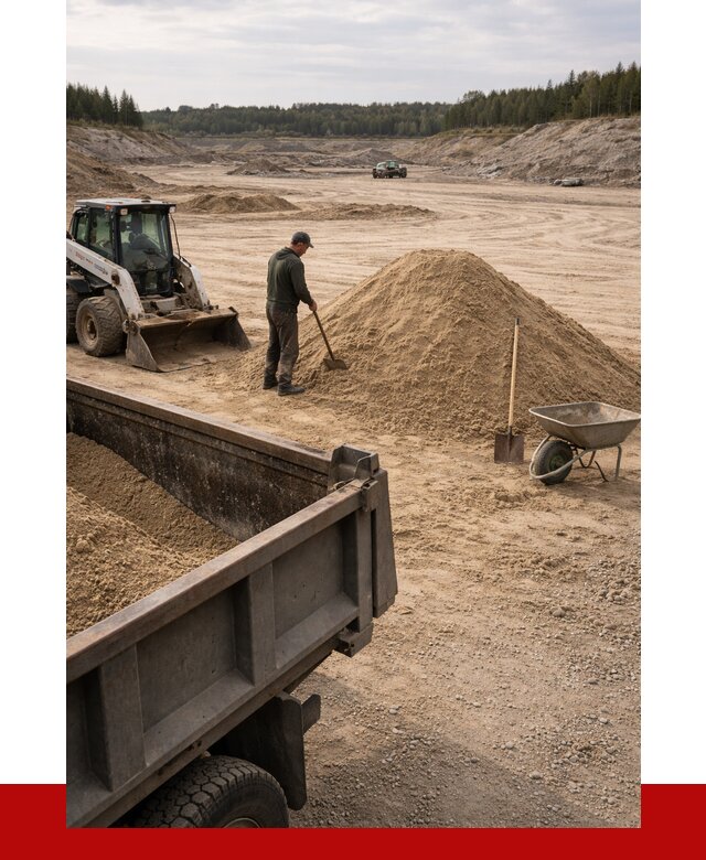 Карьерный песок среднезернистый в Когалыме, от 2274 р. ПРОНЕРУДКгл