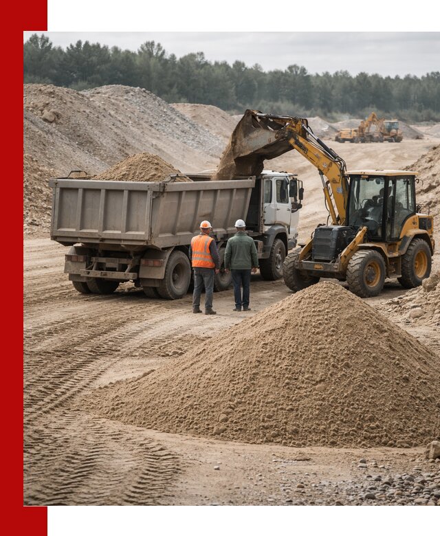 Карьерный среднезернистый песок с доставкой в Когалыме