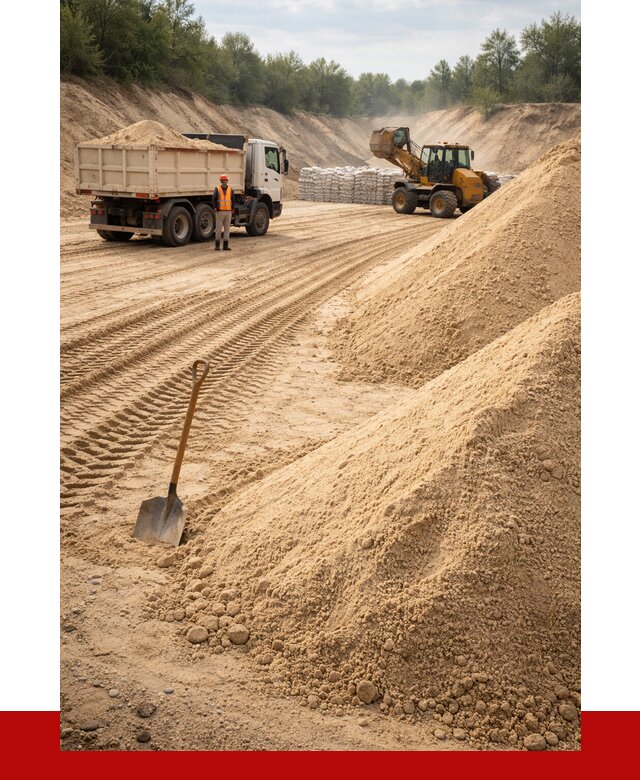 Карьерный песок мелкозернистый в Когалыме от 9304 р. | ПРОНЕРУДКгл