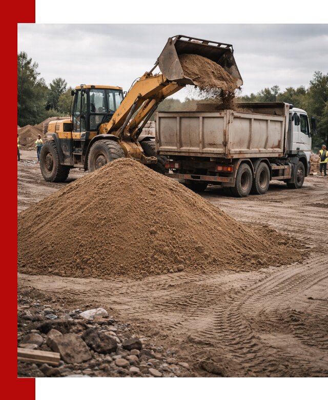 Доставка речного песка навалом в Когалыме быстро и выгодно