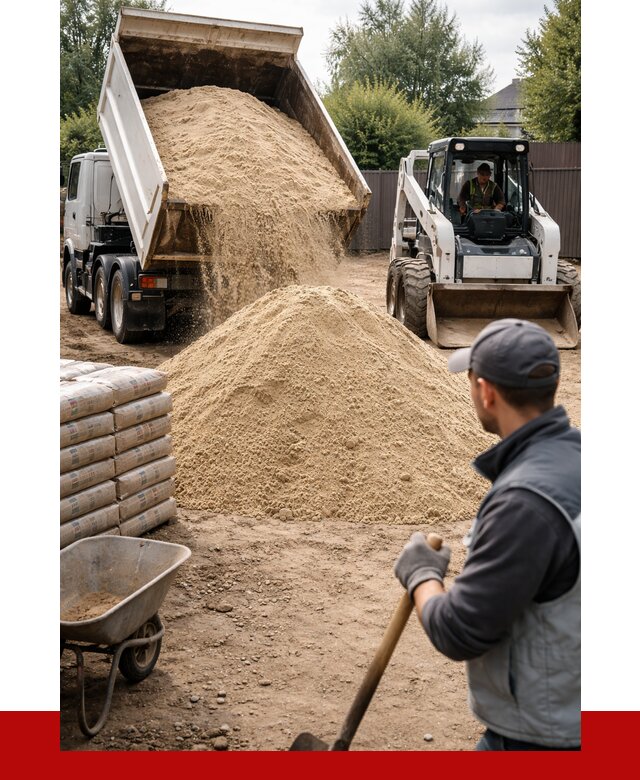Мытый речной песок с доставкой в Когалыме от 1499 р. | ПРОНЕРУДКгл