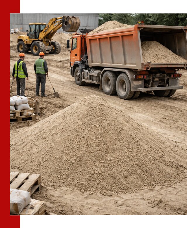 Доставка и продажа мытого речного песка в Когалыме