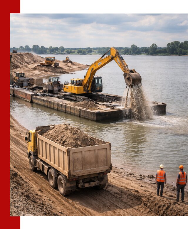 Намывной песок с доставкой в Когалыме оптом и в розницу