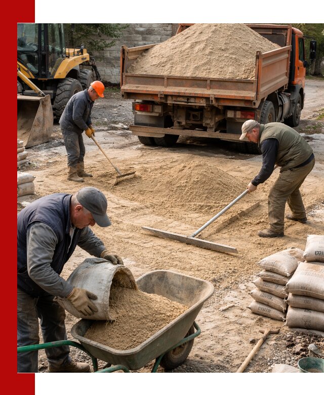Поставка песка для стяжки в Когалыме с быстрой доставкой