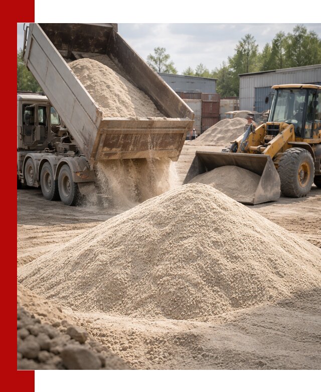 Кварцевый песок с доставкой в Когалыме для строительных работ