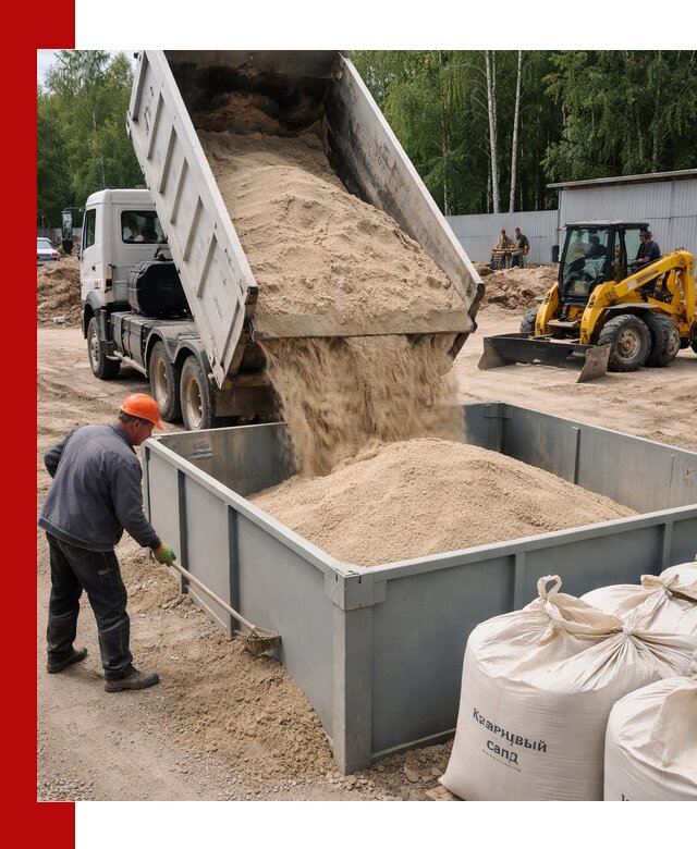 Кварцевый песок для фильтра в Когалыме — доставка и качество