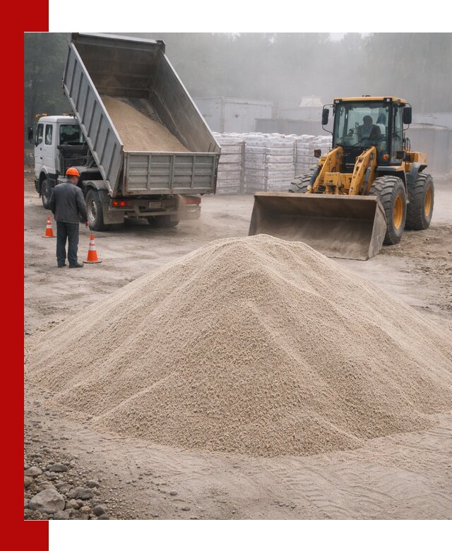 Кварцевый песок фракция 0–8 для стройработ в Когалыме