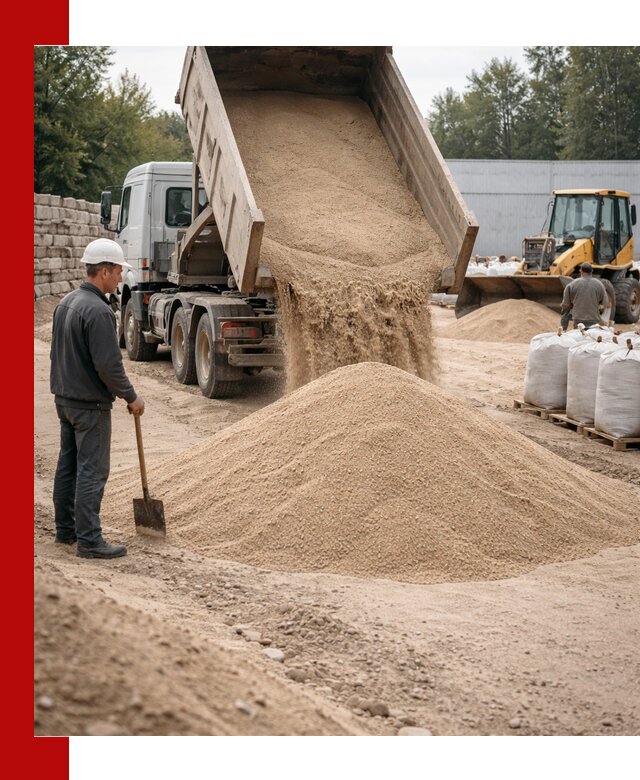 Кварцевый песок фракция 0–3 мм с доставкой в Когалыме