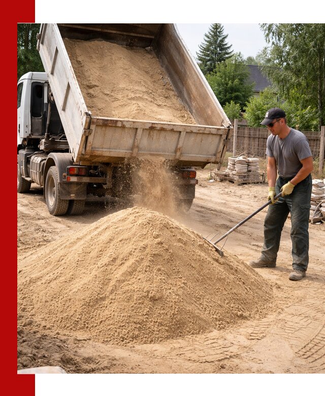 Доставка сухого песка самосвалами в Когалыме