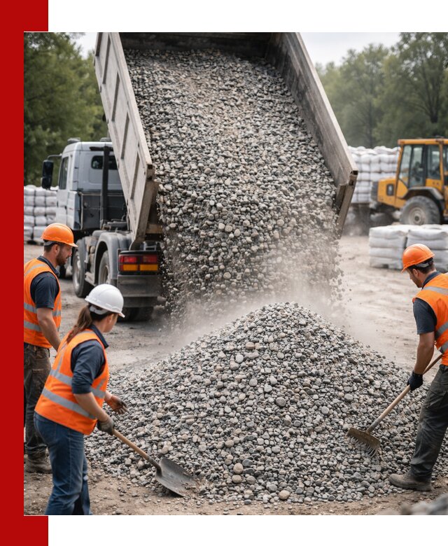 Доставка гравия и камня в Когалыме оптом и в розницу