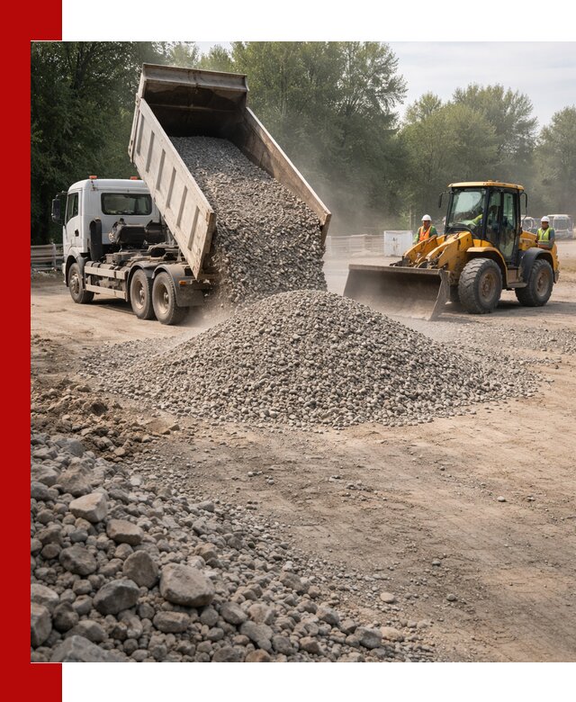 Гравий фракция 5–20 доставка в Когалыме оптом и в розницу