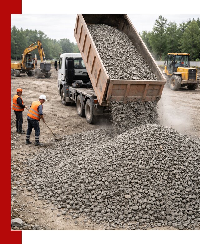 Доставка гравия фракции 40-70 в Когалыме оптом и в розницу