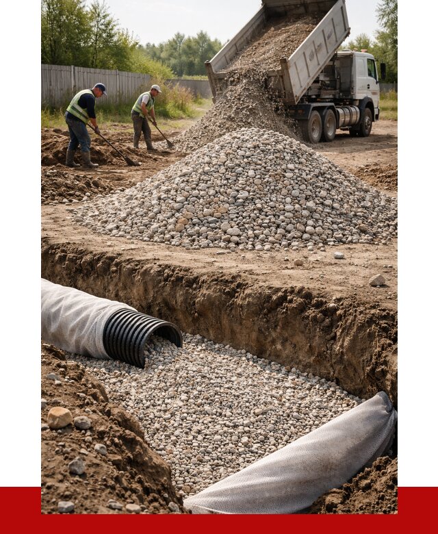 Гравий для дренажа в Когалыме от 2274 р., доставка ПРОНЕРУДКгл