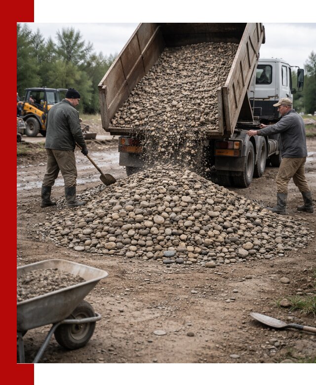 Доставка гальки речной оптом и в розницу в Когалыме