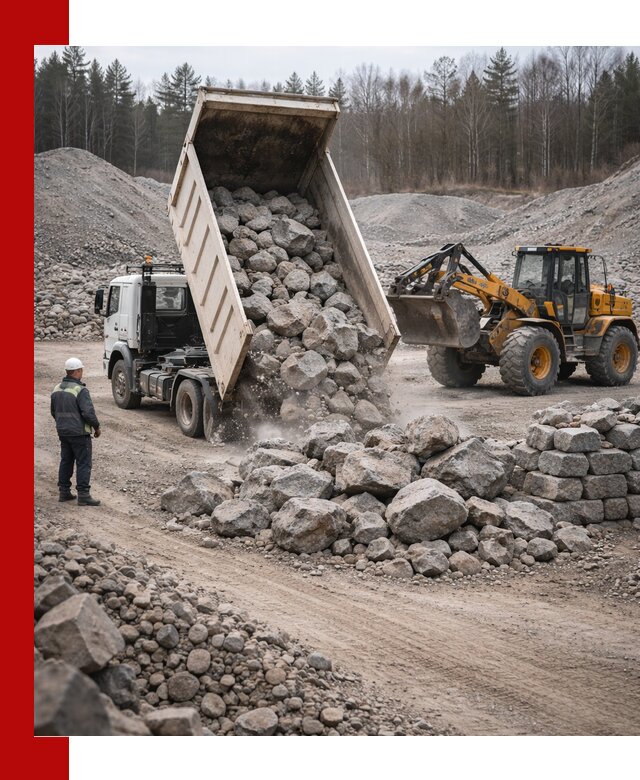 Доставка и продажа бутового гранитного камня в Когалыме