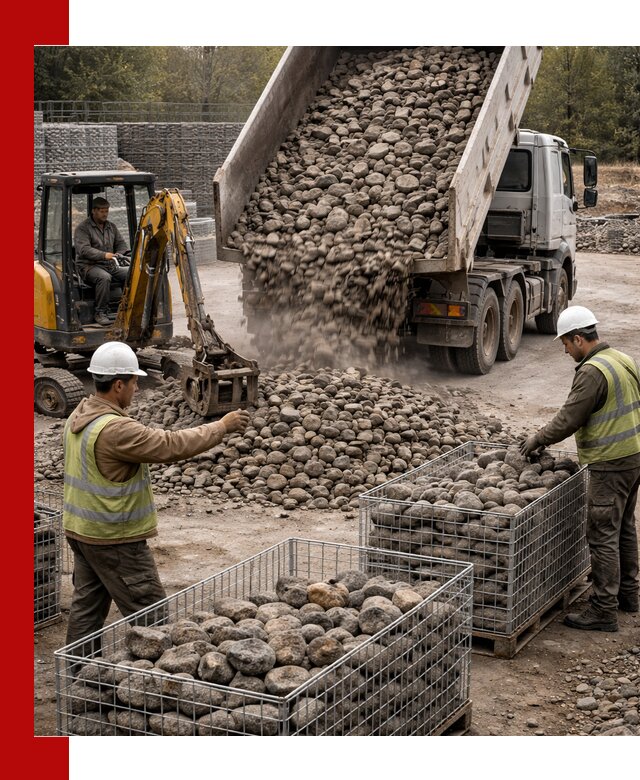 Камень для габионов фракция 100–201 в Когалыме