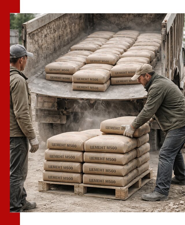 Цемент М500 с доставкой самосвалом в Когалыме