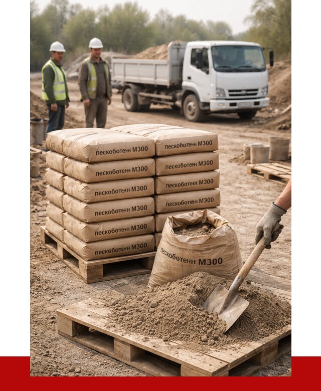 Пескобетон М300 в Когалыме с доставкой от 4807 р. за куб | ПРОНЕРУДКгл