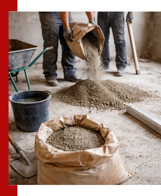 Доставка сухой смеси для стяжки в Когалыме