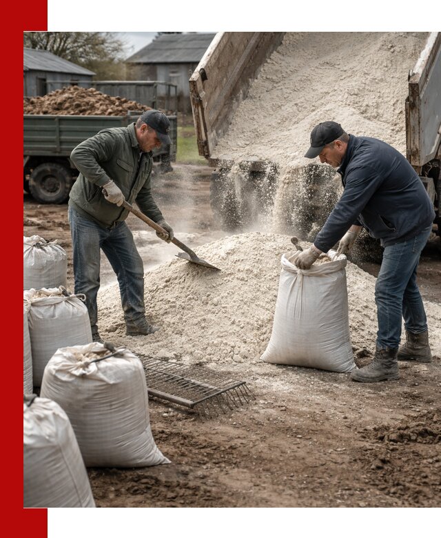 Доставка извести пушонки в Когалыме оптом и мелким оптом