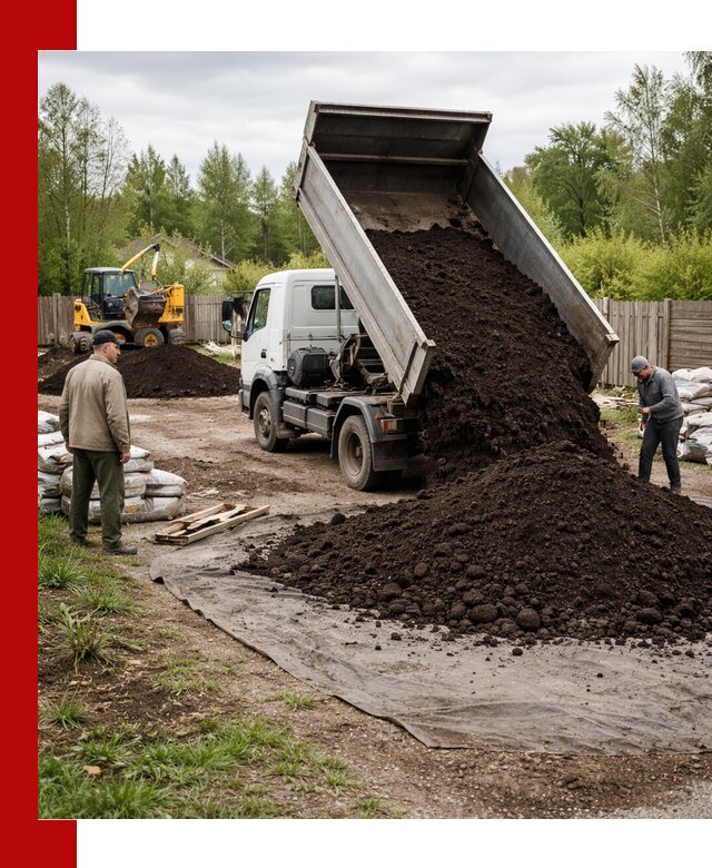 Доставка качественного почвогрунта в Когалыме оптом и в розницу