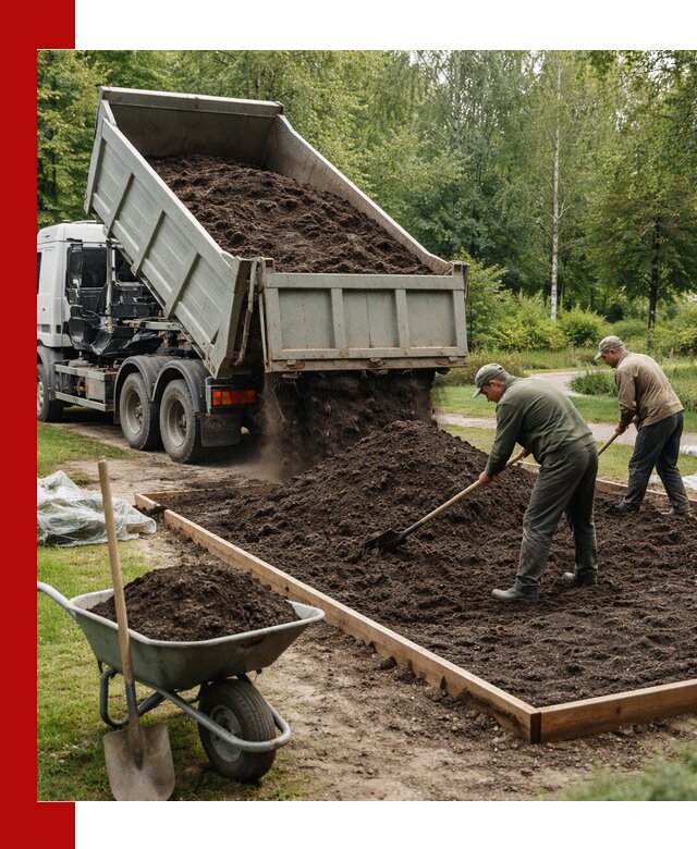 Доставка грунта для озеленения и благоустройства в Когалыме