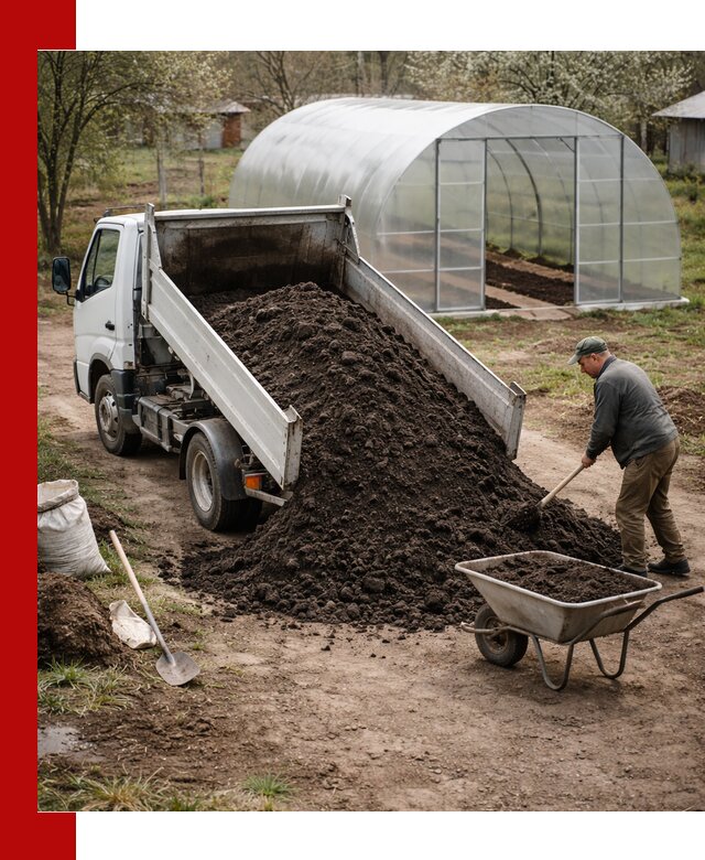 Чернозем для теплицы с доставкой в Когалыме