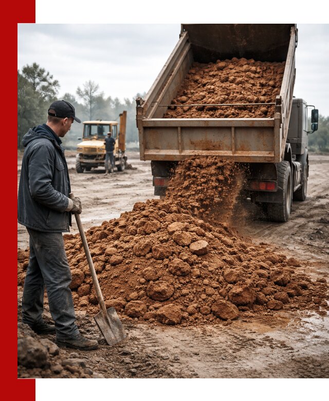 Глина для засыпки в Когалыме с доставкой самосвалами