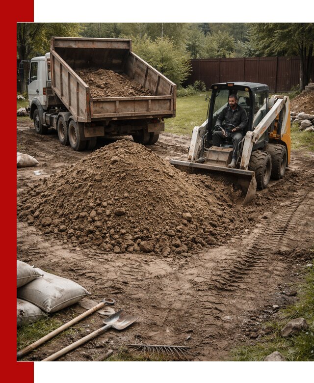 Суглинок для планировки участков в Когалыме с доставкой и выгрузкой