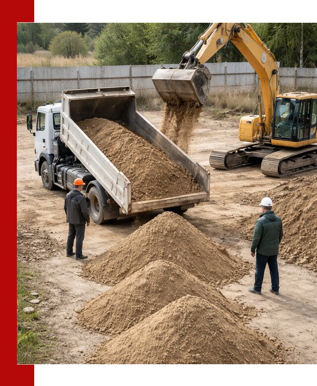 Доставка супеси вагонными и автопартиями в Когалыме
