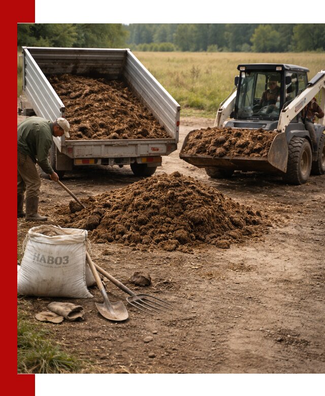 Доставка конского навоза в Когалыме с разгрузкой и доставкой на объект