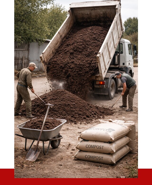 Купить компост в Когалыме от 4342 р. за куб с доставкой | ПРОНЕРУДКгл