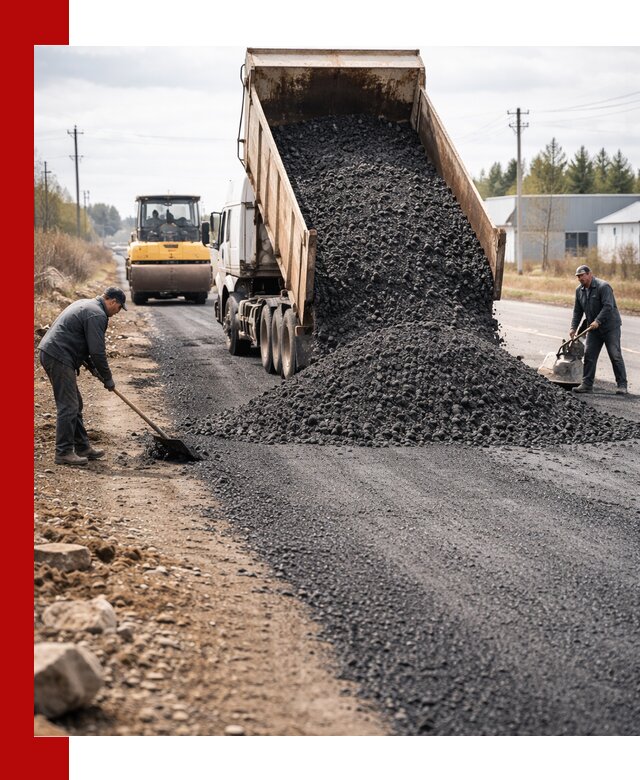 Асфальтовая крошка для дорог в Когалыме — поставка и доставка