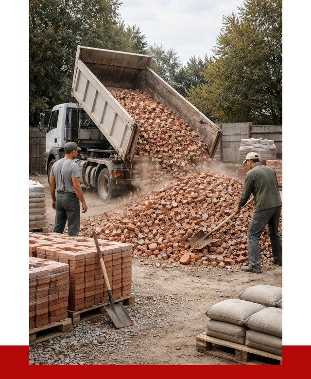 Бой кирпича в Когалыме с доставкой от 4342 руб/куб | ПРОНЕРУДКгл